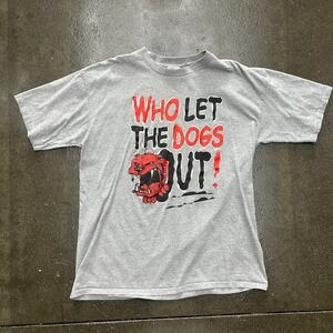 Vintage Georgia Bulldogs Who Let The Dogs Out Tee